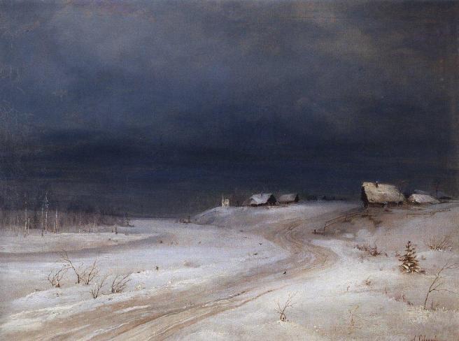 Alexei Savrasov - Zimowy krajobraz